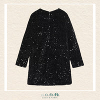 Mayoral: Youth Girls Velvet Sequin Dress - Black