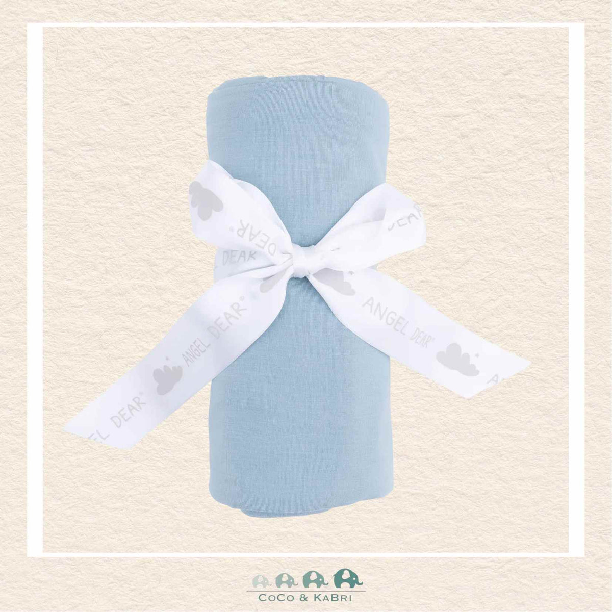 Angel Dear: Solid Stone Blue - Swaddle Blanket