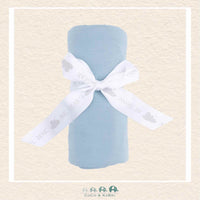 Angel Dear: Solid Stone Blue - Swaddle Blanket