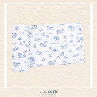 Angel Dear: Farm Friends - Blue Swaddle Blanket