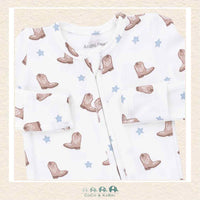 Angel Dear: Mini Cowboy Boots - 2 Way Zipper Footie