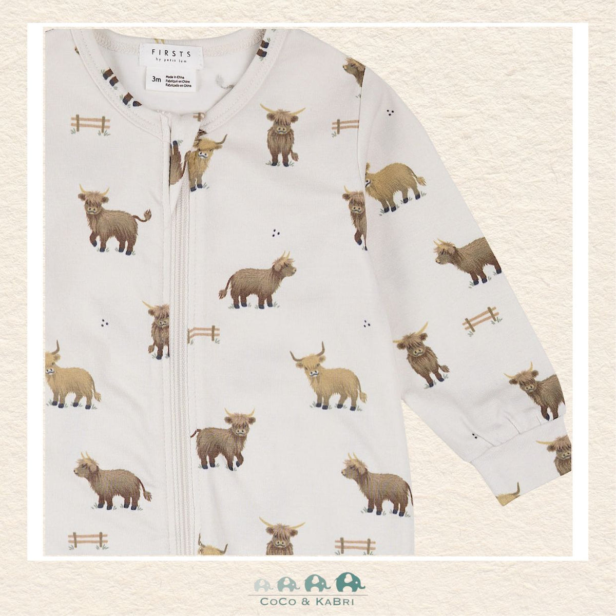 🇨🇦 Petit Lem: Beige Highland Cow Sleeper