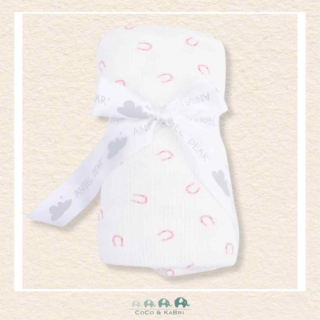 Angel Dear: Little Horseshoes Pink - Swaddle Blanket