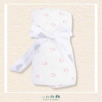 Angel Dear: Little Horseshoes Pink - Swaddle Blanket