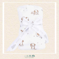 Angel Dear: Explorer Puppy Blue - Swaddle Blanket