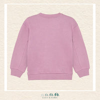 Daily7 Girls' Organic Cotton Studded Sweater in Valerian