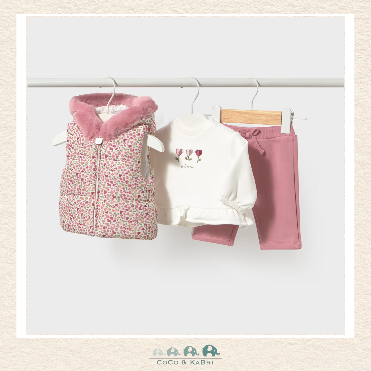 Mayoral Baby Girl Three Piece Vest Tracksuit