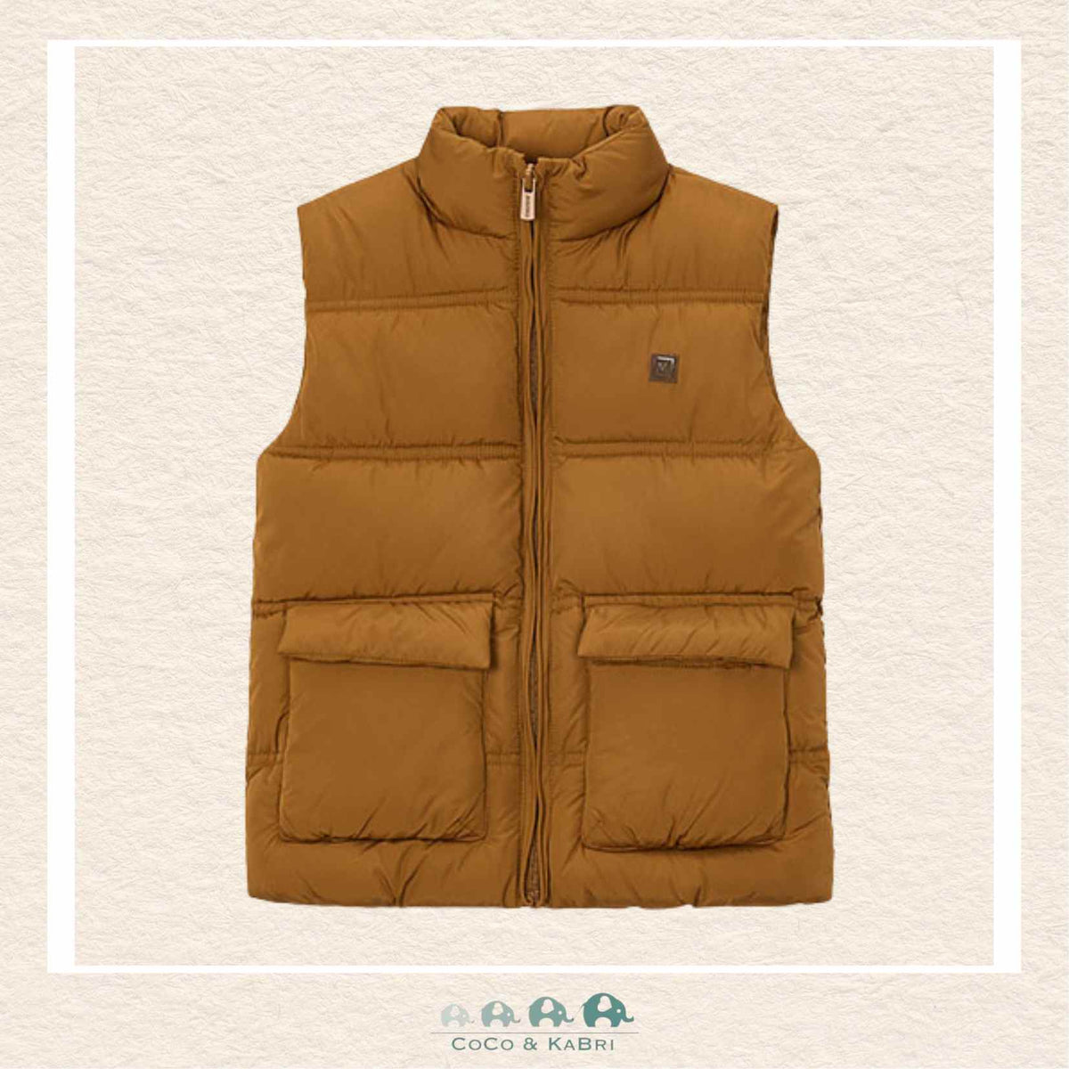 Mayoral Boys Puffer Vest - Mud