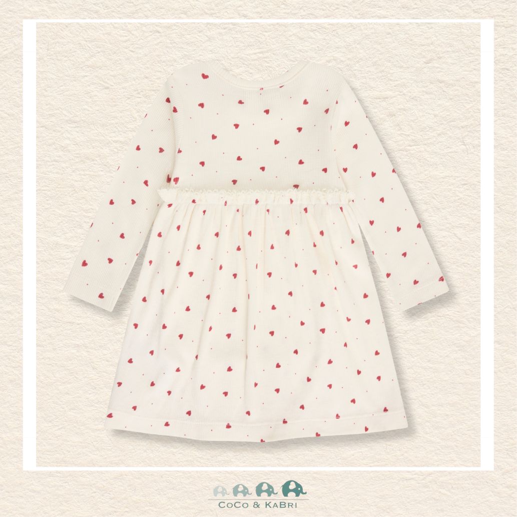 Back view of the baby girl dress showing the clean stitching and the comfortable design perfect for both playtime and special occasions