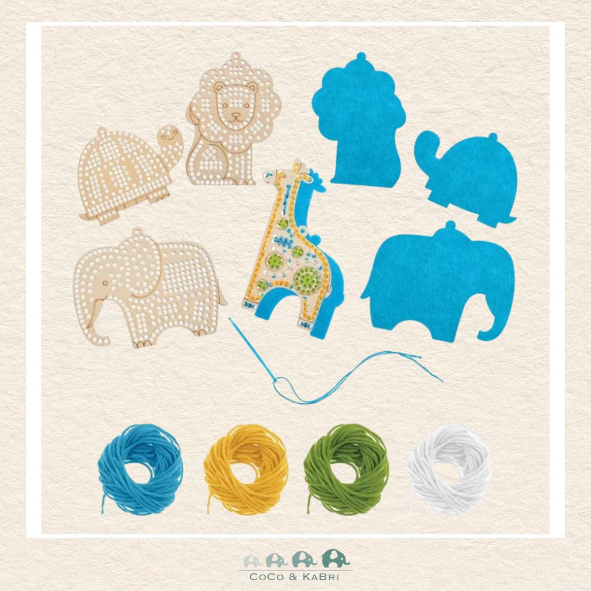 Stephen Joseph: Wooden Lacing Cards - Zoo