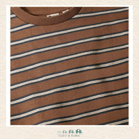 Close-up detail of the Daily7 Sweatshirt highlighting the soft knit texture, consistent stripe alignment, and the durable fabric blend