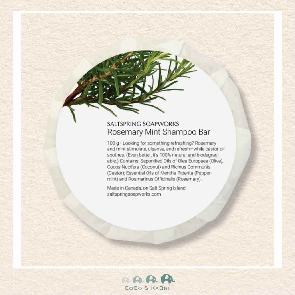 Saltspring Soapworks: Rosemary Mint Shampoo Bar