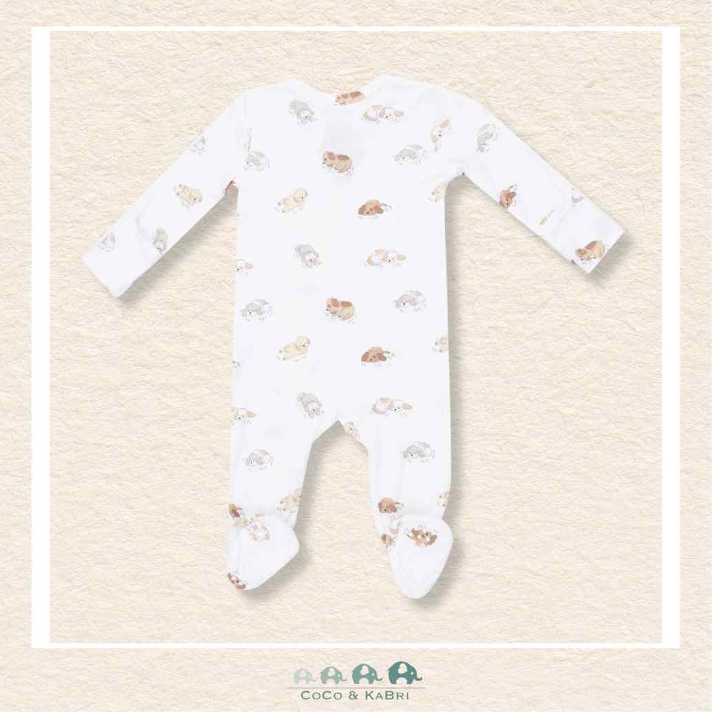 Angel Dear: Puppy Snuggle Club - 2 Way Zipper Footie