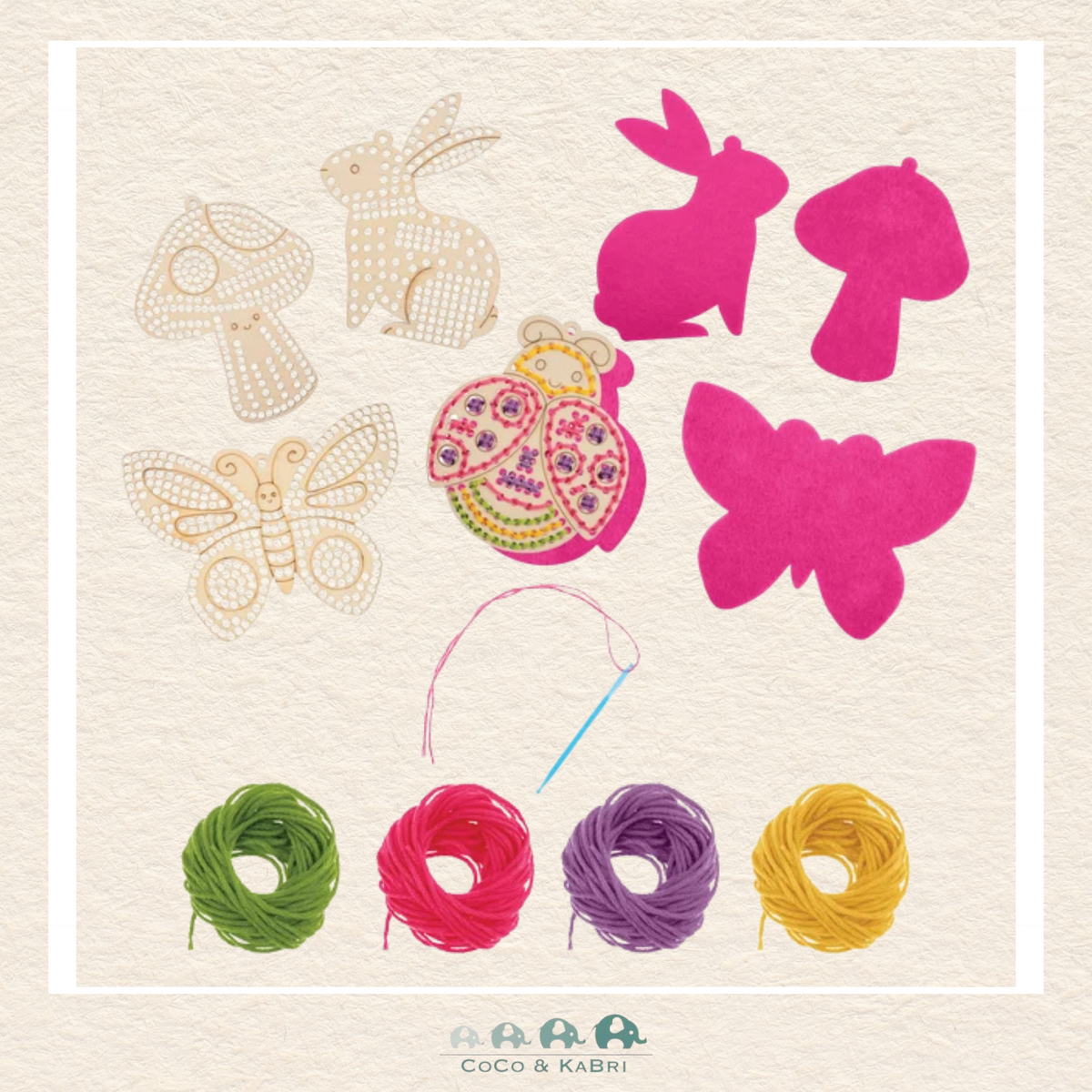 Stephen Joseph: Wooden Lacing Cards - Garden