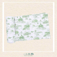Angel Dear: Golf Toile Green - Swaddle Blanket