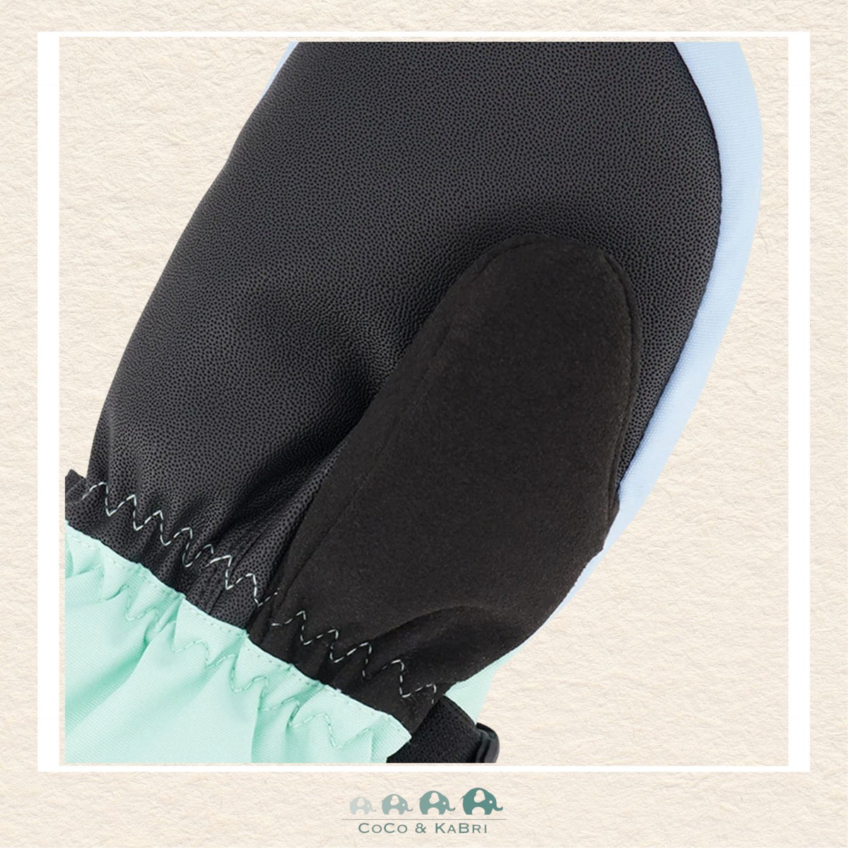 🇨🇦 Deux Par Deux Winter Mittens Teknik Mint Green