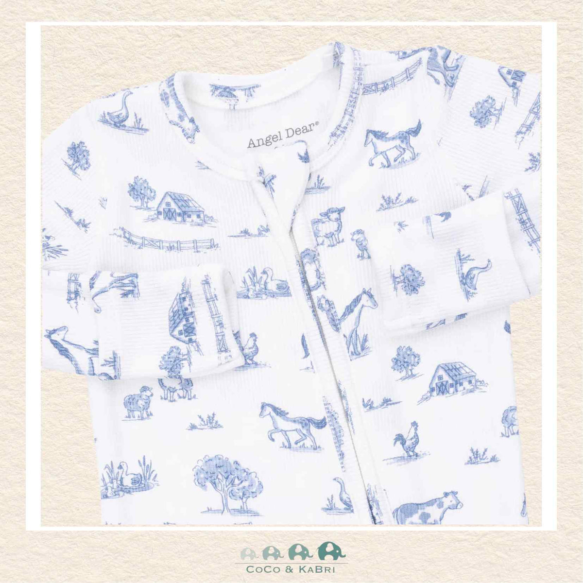 Angel Dear: Farm Friends - 2 Way Zipper Footie