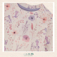 Deux Par Deux Pink Floral Organic Cotton Pant & Top Set
