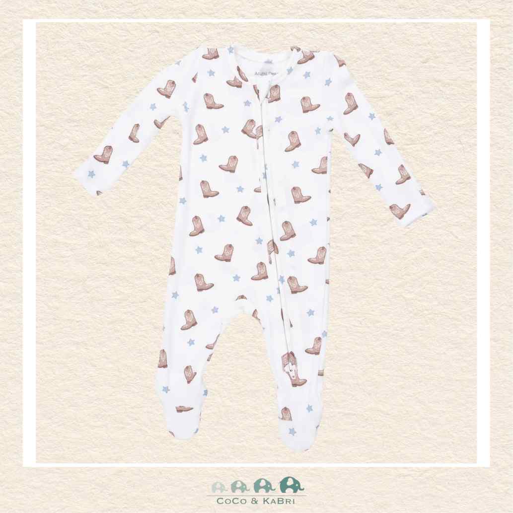 Angel Dear: Mini Cowboy Boots - 2 Way Zipper Footie