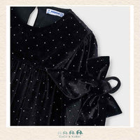 Mayoral: Girl Velvet Dress - Black