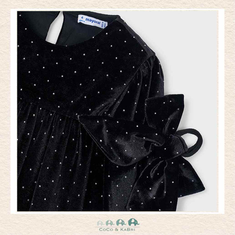 Mayoral: Girl Velvet Dress - Black