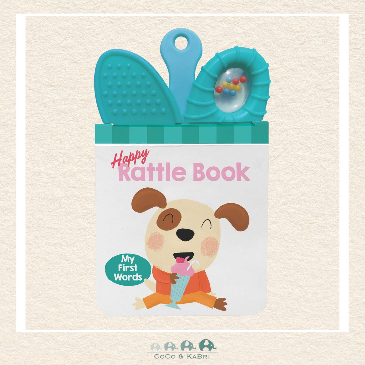 Happy Rattle Book - My First Words
