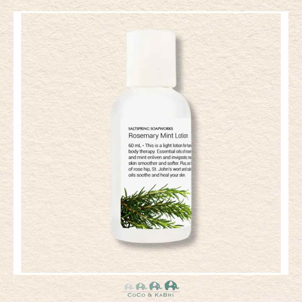 Saltspring Soapworks: Rosemary Mint Lotion (Travel Size)