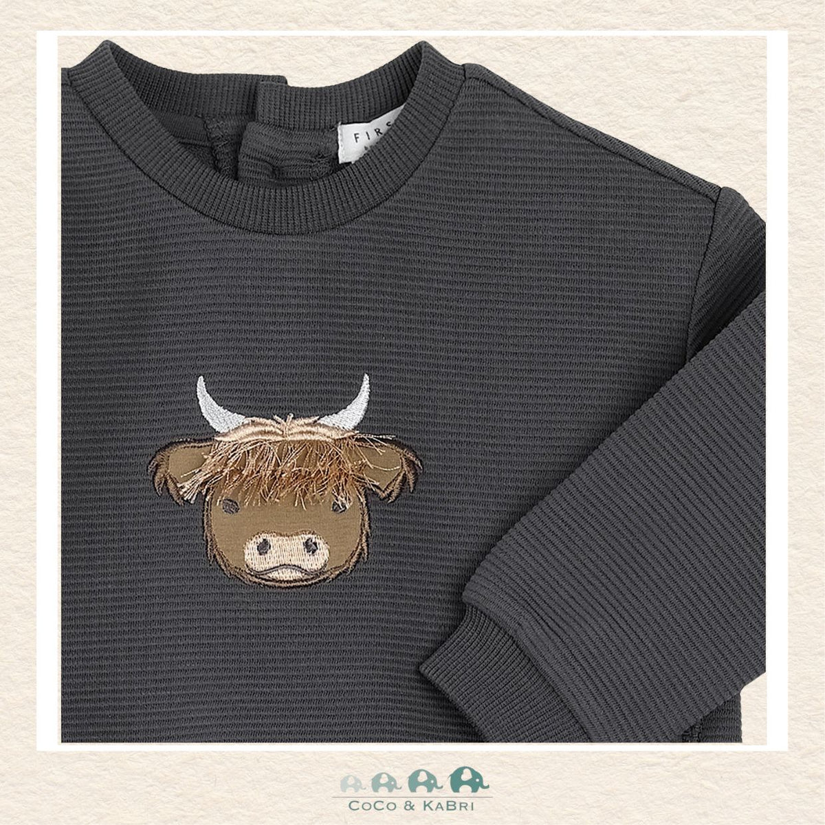 🇨🇦 Petit Lem: Baby Dark Gray TwoPiece Sweatshirt & Pants