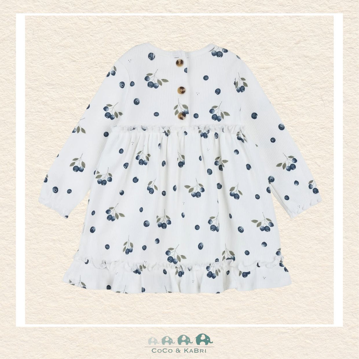 🇨🇦 Petit Lem: Baby Girl Blueberry Dress with Leggings