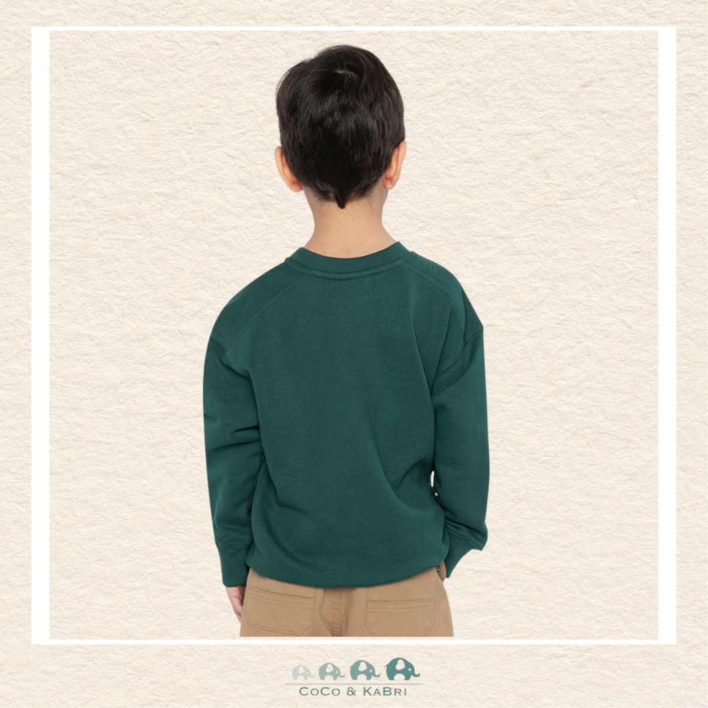 Deux par Deux: Green Fleece Sweatshirt