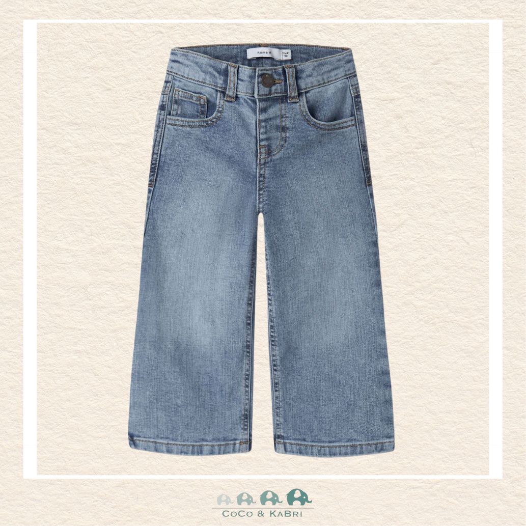 Name It: Girls Dark Wash Wide Leg Jeans
