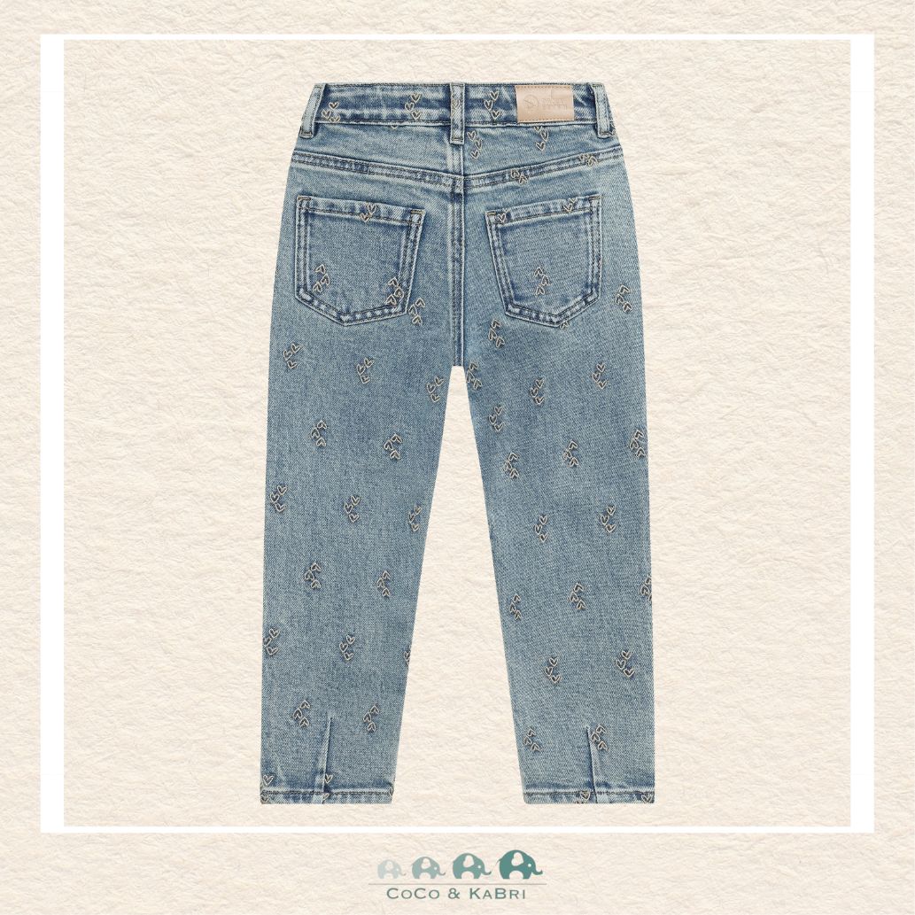 Back view of the Daily7 Mom Fit Denim showing the clean pocket design and the durable, high-quality denim construction