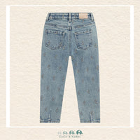 Back view of the Daily7 Mom Fit Denim showing the clean pocket design and the durable, high-quality denim construction