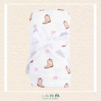 Angel Dear: Mini Cowgirl Boots - Swaddle Blanket