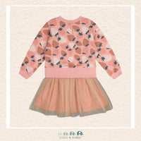 Deux Par Deux Bi-Material Dress (Strawberry)
