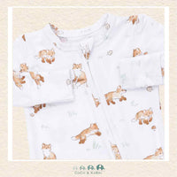 Angel Dear: Little Explorer Fox - 2 Way Zipper Footie