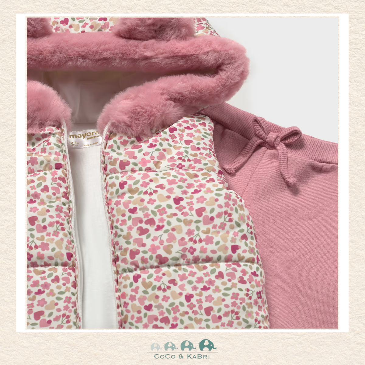 Mayoral Baby Girl Three Piece Vest Tracksuit