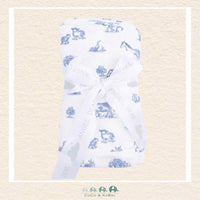 Angel Dear: Farm Friends - Blue Swaddle Blanket