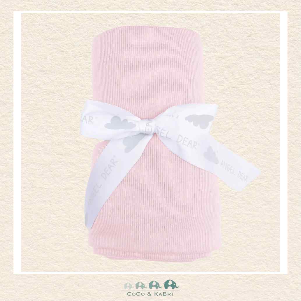 Angel Dear: Solid Veiled Pink Rib - Swaddle Blanket