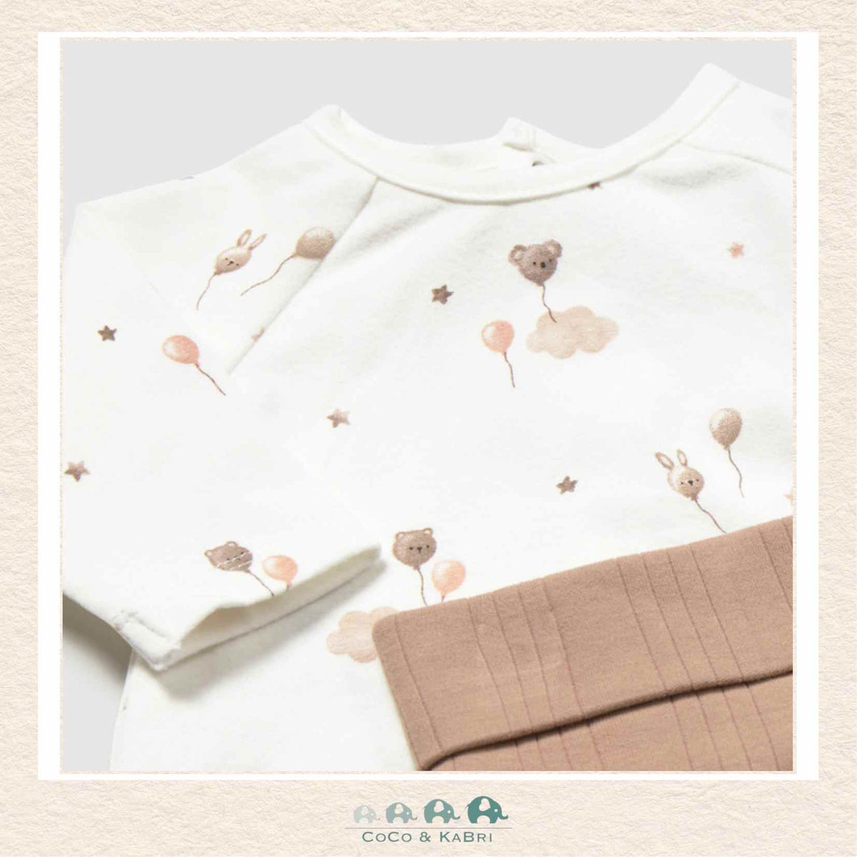 Mayoral Baby Girl 3 Piece Outfit (Brown Balloons)