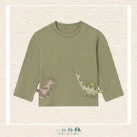 Mayoral: Boys Green Dinosaur Tshirt