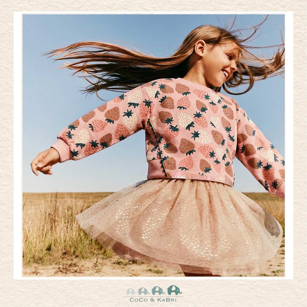 Deux Par Deux Bi-Material Dress (Strawberry)