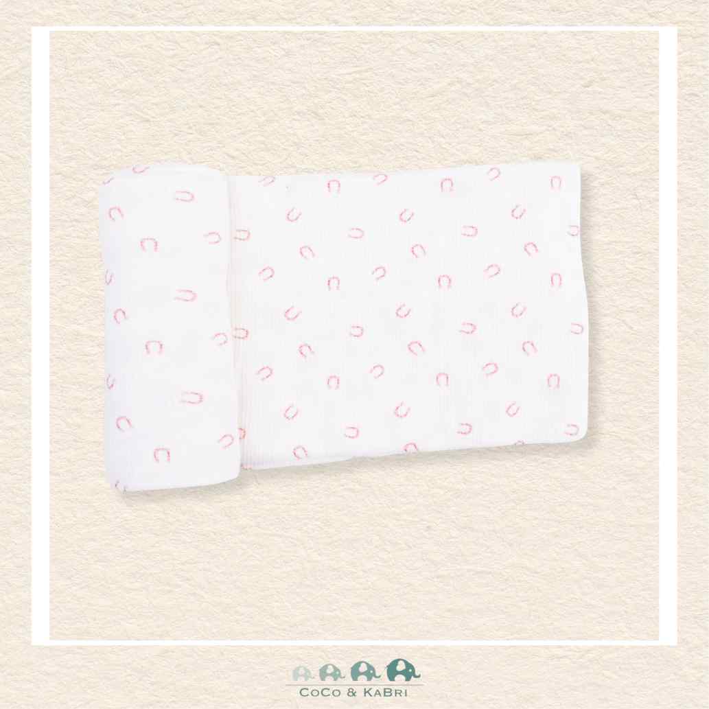 Angel Dear: Little Horseshoes Pink - Swaddle Blanket