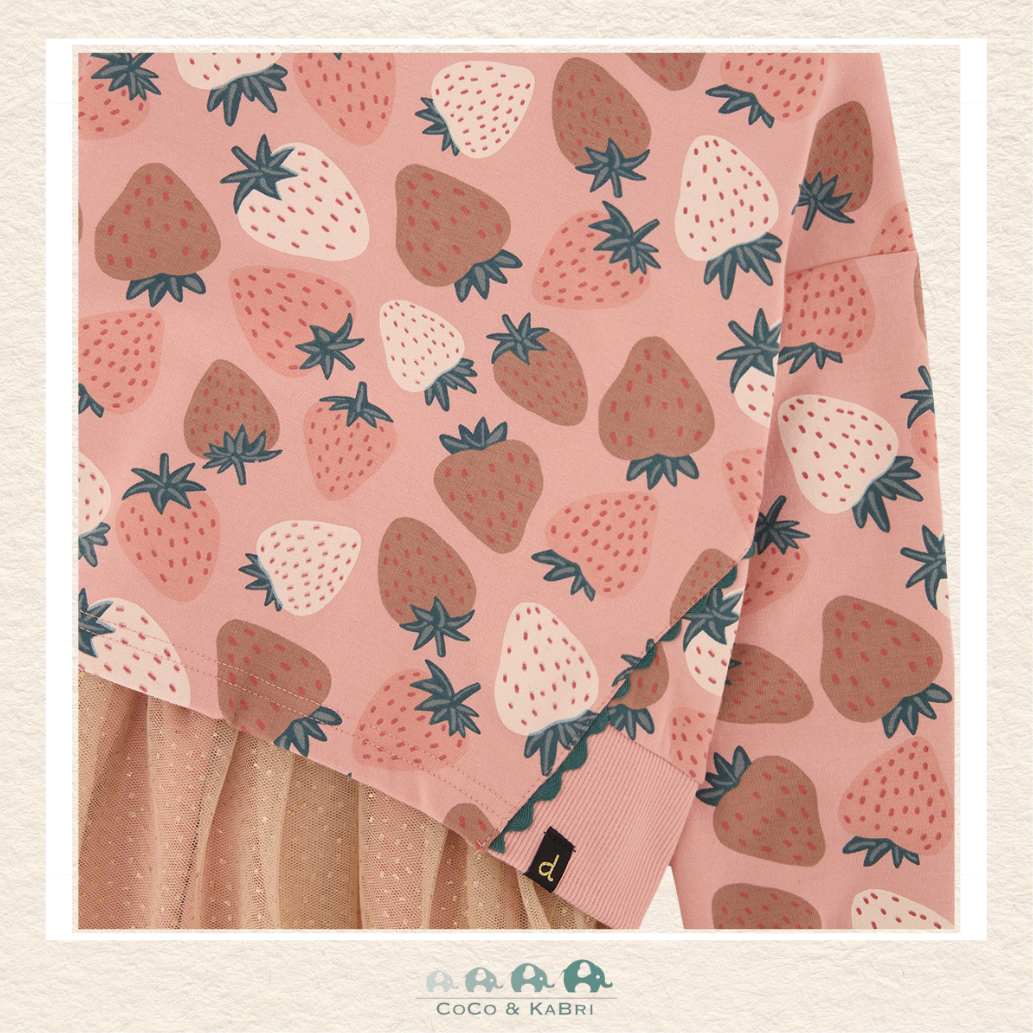Deux Par Deux Bi-Material Dress (Strawberry)