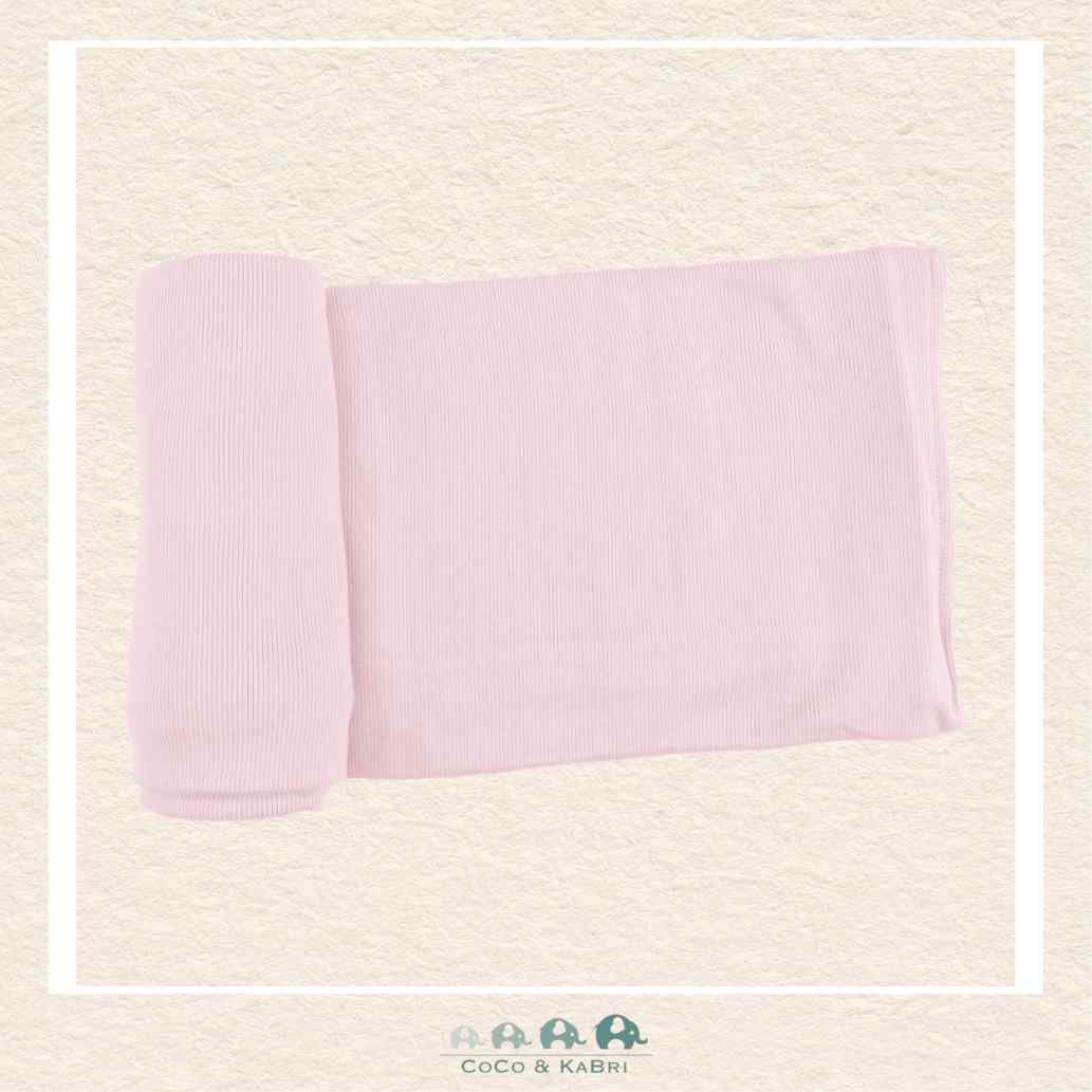 Angel Dear: Solid Veiled Pink Rib - Swaddle Blanket