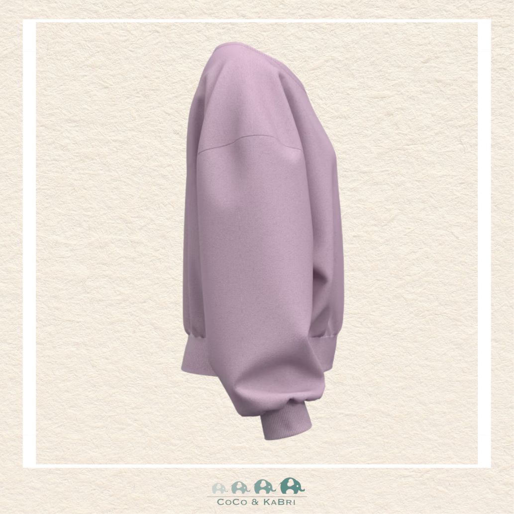 Under Armour Rival Fleece Youth Girls' Oversized Crew Mauve Pink