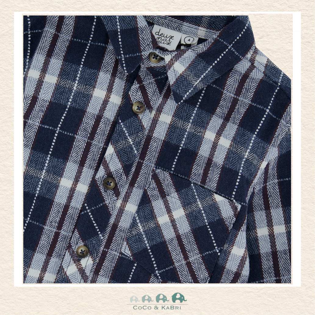 Deux Par Deux: Blue Plaid Shirt