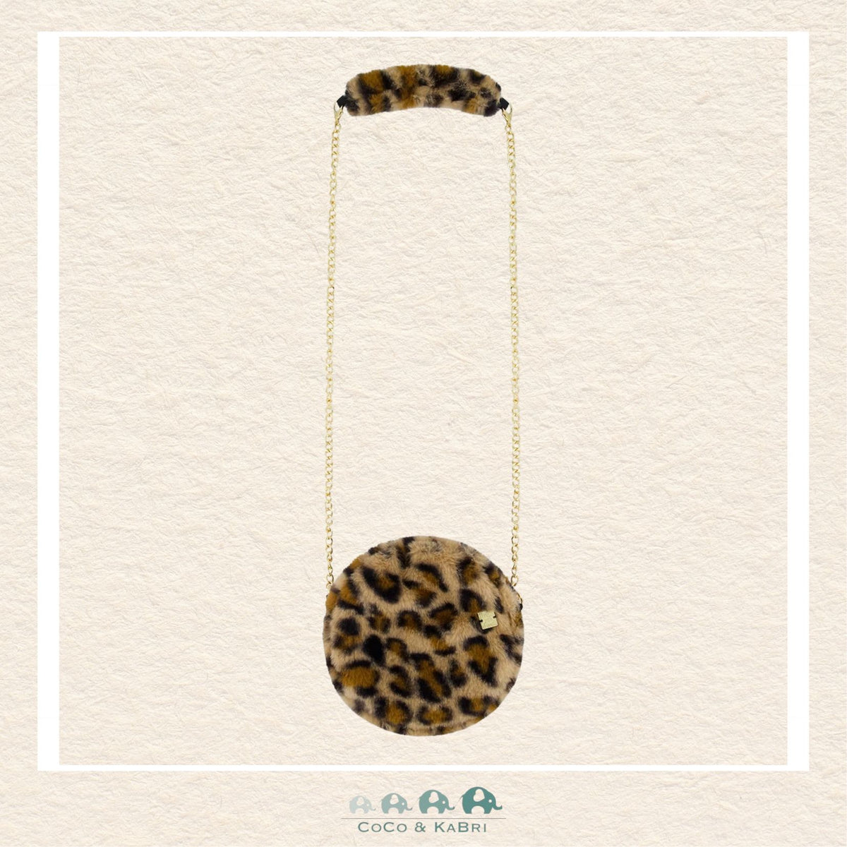Deux par Deux: Faux Fur Shoulder Bag Brown Leopard Print