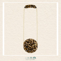 Deux par Deux: Faux Fur Shoulder Bag Brown Leopard Print