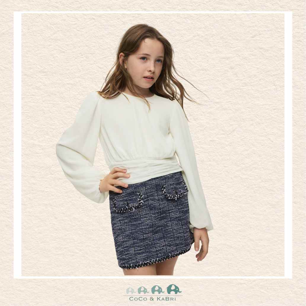 Mayoral: Youth Girls Cream Gauze Blouse